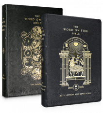 The Word on Fire Bible Volumes 1 and 2 Bundle - Leather