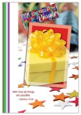 "Birthday Prayer" Birthday Card: Pack of 6 or 12