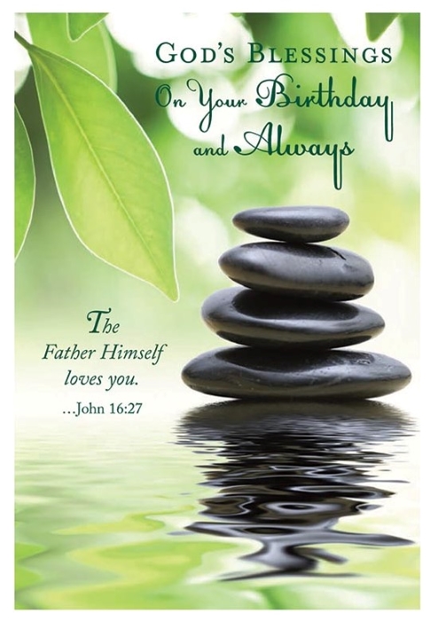 "God's Blessings on Your Birthday and Always" Birthday Card: Pack of 6 or 12