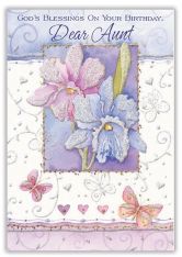 Birthday Card for Aunt: Pack of 6 or 12