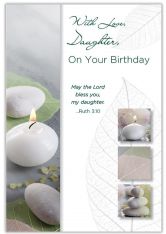 "With Love" for Daughter - Birthday Card