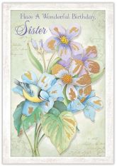 Have a Wonderful Birthday Sister - Birthday Card - Pack of 6 or 12