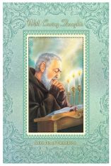 With Caring Thoughts - Encouragement Card w/ Removable Prayer Card - Pack of 6 or 12