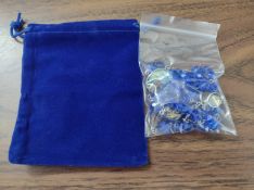 Colour Medal Seven Sorrows Rosary (Chaplet) with Pouch