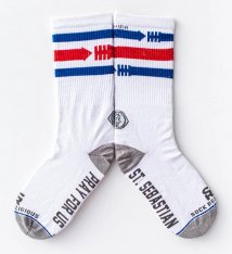 St. Sebastian - Patron of Athletes - XL (Red & Blue)