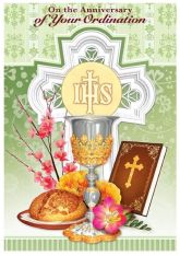 On the Anniversary of Your Ordination Card - Pack of 6 or 12