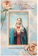 As You Take Your Vows - Vows Card w/ Removable Prayer Card - Pack of 6 or 12