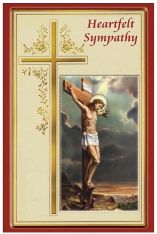 Heartfelt Sympathy - Sympathy Card w/ Removable Prayer Card - Pack of 6 or 12