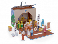 A Saintly Heart™ Brother Francis™ Catholic Church Playset (English & Spanish)