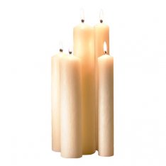 51% Beeswax Altar Candle - 2 x 9" - 6/carton