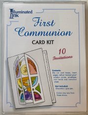 First Communion Card Kit Invitations 10 pack