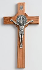 Saint Benedict Crucifix 6 1 / 4" (Olive Wood)