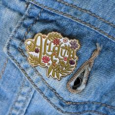 Alleluia Enamel Pin