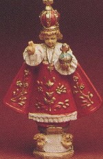 4" Infant of Prague Resin Statue