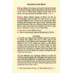 Leonine Prayer Card