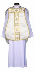 Latin Mass Roman Chasuble - White