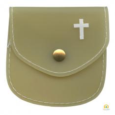 Rosary Pouch Topaz cm.8x8 - 3 1/4" x 3 1/4"