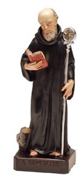 6" St. Benedict Statue