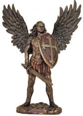 Veronese St. Michael with Shield Statue (13.5 in)