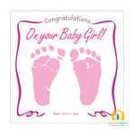 congratulations on your baby girl greeting card cd by twin sisters congrats on your baby girl