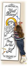 Catholic Coloring Posters Deluxe Hail Mary