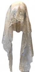 White Metallic Gold, Brillante Veil Mantilla