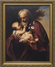 Older St. Joseph - Standard Gold Framed Art
