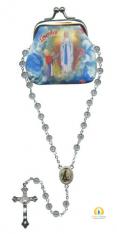 Our Lady of Lourdes Purse with Rosary