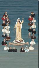 The 26 Champions of the Rosary 10" x 18" Gallery, Canvas Print