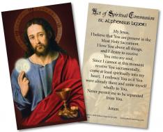Spiritual Communion Holy Card