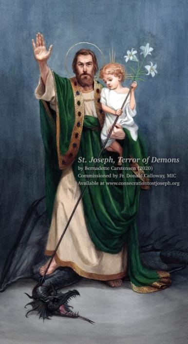Prayer to St. Joseph Terror of Demons Prayer Card - 10 pack
